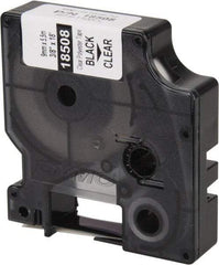 Dymo - 216" Long, Clear Permanent Polyester Tape Permanent Polyester Tape - For Rhino 3000, 5000, 5200, 6000, 6500 - Industrial Tool & Supply