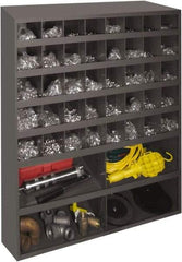 Durham - 44 Bin, Small Parts Storage Bin - 12" Deep x 33-3/4" Wide x 42" High - Industrial Tool & Supply