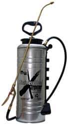 Chapin - 3.5 Gal Chemical Safe Garden Hand Sprayer - Stainless Steel Tank, Wide Mouth, Reinforced Hose, For Concrete Applications - Industrial Tool & Supply