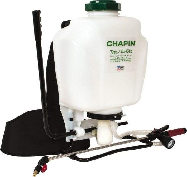 Chapin - 4 Gal Garden Backpack Sprayer - Reinforced Hose, Polyethylene Tank, For Industrial Applications - Industrial Tool & Supply