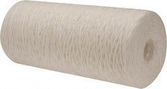 Pentair - 4-1/2" OD, 25µ, Polypropylene String-Wound Cartridge Filter - 9-7/8" Long, Reduces Sediments - Industrial Tool & Supply