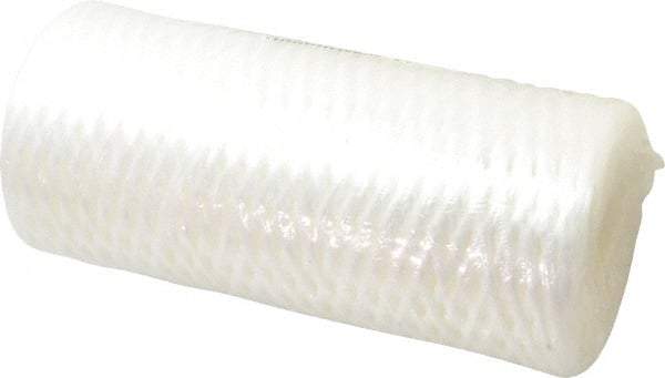 Pentair - 4-1/2" OD, 50µ, Fibrillated Polypropylene String-Wound Cartridge Filter - 9-7/8" Long, Reduces Sediments - Industrial Tool & Supply