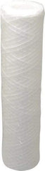 Pentair - 2-3/8" OD, 30µ, Polypropylene String-Wound Cartridge Filter - 9-7/8" Long, Reduces Sediments - Industrial Tool & Supply