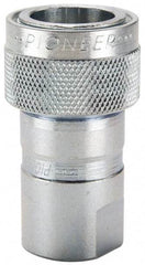 Parker - 3/4-16 SAE Steel Hydraulic Hose O-Ring Boss Coupler & Ball - 3,000 psi - Industrial Tool & Supply