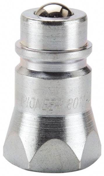 Parker - 9/16-18 SAE Steel Hydraulic Hose O-Ring Boss Nipple - 5,000 psi - Industrial Tool & Supply