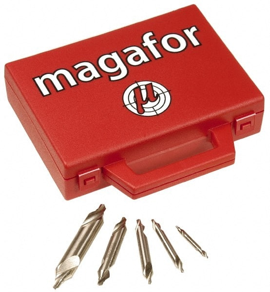 Magafor - Combination Drill & Countersink Sets Combination Drill and Countersink Material: High Speed Steel Included Angle: 82 - Industrial Tool & Supply