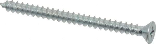 Value Collection - #10 Flat Head Phillips Sheet Metal Screw - Steel, 2-1/2" OAL, Grade 2 - Industrial Tool & Supply