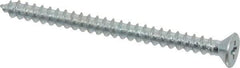 Value Collection - #10 Flat Head Phillips Sheet Metal Screw - Steel, 2-1/2" OAL, Grade 2 - Industrial Tool & Supply