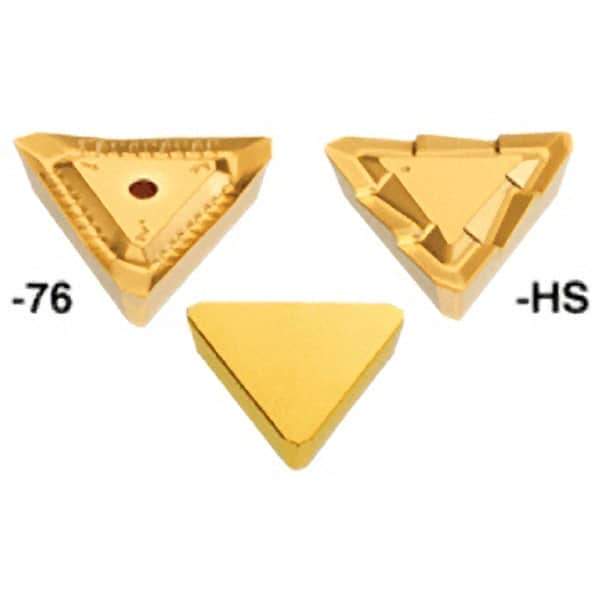 Iscar - TPKR32 HS Grade IC250 Carbide Milling Insert - TiCN/TiN Finish, 0.138" Thick, 3/8" Inscribed Circle - Industrial Tool & Supply