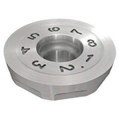 Iscar - RCCW1605 Grade IC328 Carbide Milling Insert - TiCN Finish, 0.126" Thick, 16mm Inscribed Circle - Industrial Tool & Supply