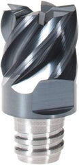 Iscar - MM EC Grade IC908 Carbide End Milling Tip Insert - TiAlN Finish, 6 Flutes, 12.7mm Cutting Diam, 9.5mm Depth of Cut, 16.5mm Extension, 45° Helix - Industrial Tool & Supply
