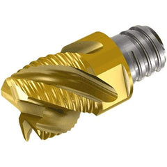 Iscar - MM HC Grade IC908 Carbide T-Slot Milling Tip Insert - TiAlN Finish, 2 Flutes, 5/16" Cutting Diam, 0.31" Depth of Cut, 0.016" Cnr Rad, 10° Helix - Industrial Tool & Supply