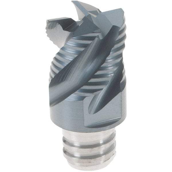 Iscar - MM ERST08 IC908 Grade Carbide End Mill Milling Tip Insert - TiAlN Coated, 4 Flutes, 12mm Cut Diam, 9mm Depth of Cut, 16.5mm Extension, 45° Helix Angle - Industrial Tool & Supply