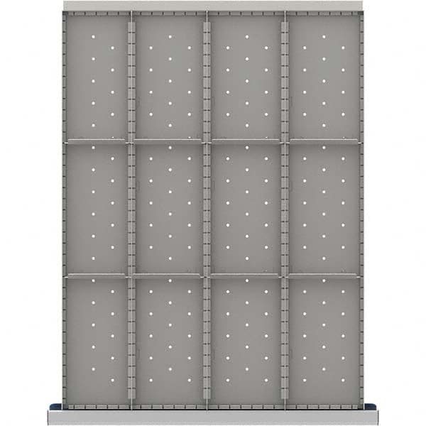 LISTA - 12-Compartment Drawer Divider Layout for 3.15" High Drawers - Industrial Tool & Supply