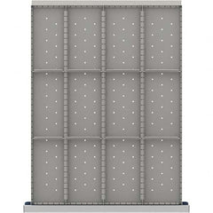 LISTA - 12-Compartment Drawer Divider Layout for 3.15" High Drawers - Industrial Tool & Supply