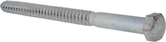 Value Collection - 3/4" Screw, 10" Length Under Head, Steel, Hex Head Lag Screw - Zinc Plated, Grade 2 - Industrial Tool & Supply