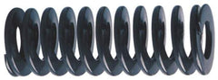 Associated Spring Raymond - 1" Hole Diam, 1/2" Rod Diam, 5" Free Length, Gold Die Spring - 468 Lb Max Deflection, 1.5" Max Deflection, Heavy Duty, Chromium Alloy Steel - Industrial Tool & Supply