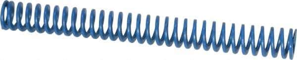 Associated Spring Raymond - 1/2" Hole Diam, 9/32" Rod Diam, 4-1/2" Free Length, Blue Die Spring - 56.3 Lb Max Deflection, 2.25" Max Deflection, Medium Duty, Chromium Alloy Steel - Industrial Tool & Supply