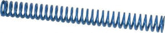 Associated Spring Raymond - 1/2" Hole Diam, 9/32" Rod Diam, 4-1/2" Free Length, Blue Die Spring - 56.3 Lb Max Deflection, 2.25" Max Deflection, Medium Duty, Chromium Alloy Steel - Industrial Tool & Supply