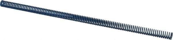 Associated Spring Raymond - 1/2" Hole Diam, 9/32" Rod Diam, 12" Free Length, Blue Die Spring - 42 Lb Max Deflection, 6" Max Deflection, Medium Duty, Chromium Alloy Steel - Industrial Tool & Supply