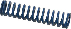 Associated Spring Raymond - 5/8" Hole Diam, 11/32" Rod Diam, 2-1/2" Free Length, Blue Die Spring - 75 Lb Max Deflection, 1.25" Max Deflection, Medium Duty, Chromium Alloy Steel - Industrial Tool & Supply