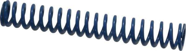 Associated Spring Raymond - 5/8" Hole Diam, 11/32" Rod Diam, 4" Free Length, Blue Die Spring - 88 Lb Max Deflection, 2" Max Deflection, Medium Duty, Chromium Alloy Steel - Industrial Tool & Supply