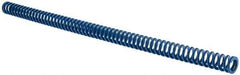 Associated Spring Raymond - 5/8" Hole Diam, 11/32" Rod Diam, 12" Free Length, Blue Die Spring - 96 Lb Max Deflection, 6" Max Deflection, Medium Duty, Chromium Alloy Steel - Industrial Tool & Supply