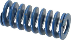 Associated Spring Raymond - 3/4" Hole Diam, 3/8" Rod Diam, 1-3/4" Free Length, Blue Die Spring - 154 Lb Max Deflection, 0.88" Max Deflection, Medium Duty, Chromium Alloy Steel - Industrial Tool & Supply
