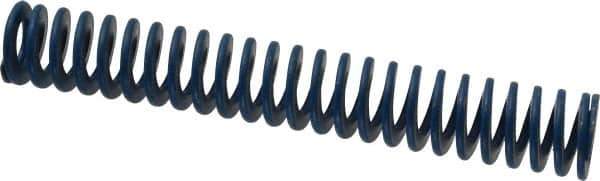 Associated Spring Raymond - 3/4" Hole Diam, 3/8" Rod Diam, 5" Free Length, Blue Die Spring - 150 Lb Max Deflection, 2.5" Max Deflection, Medium Duty, Chromium Alloy Steel - Industrial Tool & Supply
