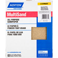 11″ × 9″ Multisand A211/A213/A212 Paper Sheet Aluminum Oxide - Industrial Tool & Supply