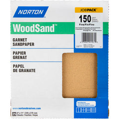 11″ × 9″ Woodsand A513 Paper Sheet 150 Grit Fine Garnet - Industrial Tool & Supply