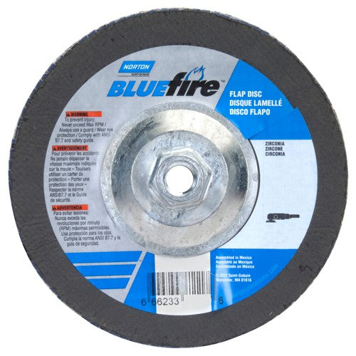 7″ × 1/4″ × 5/8″ 20X High Performance Flap Disc Type 29 40 Grit - Industrial Tool & Supply