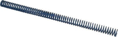 Associated Spring Raymond - 3/4" Hole Diam, 3/8" Rod Diam, 12" Free Length, Blue Die Spring - 144 Lb Max Deflection, 6" Max Deflection, Medium Duty, Chromium Alloy Steel - Industrial Tool & Supply