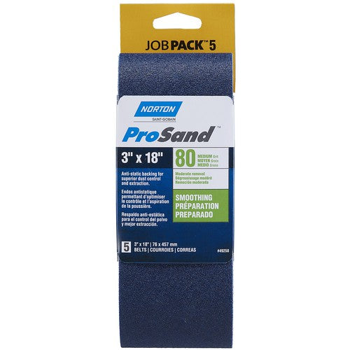 3″ × 18″ 3X High Performance Portable Belt 80 Grit Zirconia Alumina - Industrial Tool & Supply