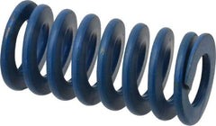 Associated Spring Raymond - 1" Hole Diam, 1/2" Rod Diam, 2" Free Length, Blue Die Spring - 260 Lb Max Deflection, 1" Max Deflection, Medium Duty, Chromium Alloy Steel - Industrial Tool & Supply