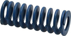 Associated Spring Raymond - 1" Hole Diam, 1/2" Rod Diam, 2-1/2" Free Length, Blue Die Spring - 250 Lb Max Deflection, 1.25" Max Deflection, Medium Duty, Chromium Alloy Steel - Industrial Tool & Supply