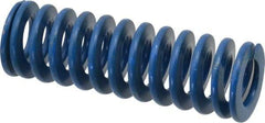 Associated Spring Raymond - 1" Hole Diam, 1/2" Rod Diam, 3" Free Length, Blue Die Spring - 247.5 Lb Max Deflection, 1.5" Max Deflection, Medium Duty, Chromium Alloy Steel - Industrial Tool & Supply