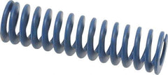 Associated Spring Raymond - 1-1/4" Hole Diam, 5/8" Rod Diam, 4-1/2" Free Length, Blue Die Spring - 360 Lb Max Deflection, 2.25" Max Deflection, Medium Duty, Chromium Alloy Steel - Industrial Tool & Supply