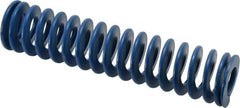 Associated Spring Raymond - 1-1/4" Hole Diam, 5/8" Rod Diam, 5-1/2" Free Length, Blue Die Spring - 352 Lb Max Deflection, 2.75" Max Deflection, Medium Duty, Chromium Alloy Steel - Industrial Tool & Supply