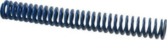 Associated Spring Raymond - 1-1/4" Hole Diam, 5/8" Rod Diam, 10" Free Length, Blue Die Spring - 360 Lb Max Deflection, 5" Max Deflection, Medium Duty, Chromium Alloy Steel - Industrial Tool & Supply