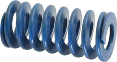 Associated Spring Raymond - 1-1/2" Hole Diam, 3/4" Rod Diam, 3" Free Length, Blue Die Spring - 540 Lb Max Deflection, 1.5" Max Deflection, Medium Duty, Chromium Alloy Steel - Industrial Tool & Supply