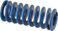 Associated Spring Raymond - 1-1/2" Hole Diam, 3/4" Rod Diam, 3-1/2" Free Length, Blue Die Spring - 525 Lb Max Deflection, 1.75" Max Deflection, Medium Duty, Chromium Alloy Steel - Industrial Tool & Supply