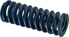 Associated Spring Raymond - 1-1/2" Hole Diam, 3/4" Rod Diam, 4" Free Length, Blue Die Spring - 540 Lb Max Deflection, 2" Max Deflection, Medium Duty, Chromium Alloy Steel - Industrial Tool & Supply