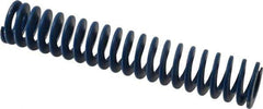 Associated Spring Raymond - 1-1/2" Hole Diam, 3/4" Rod Diam, 8" Free Length, Blue Die Spring - 512 Lb Max Deflection, 4" Max Deflection, Medium Duty, Chromium Alloy Steel - Industrial Tool & Supply