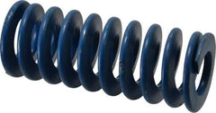 Associated Spring Raymond - 2" Hole Diam, 1" Rod Diam, 5" Free Length, Blue Die Spring - 1175 Lb Max Deflection, 2.5" Max Deflection, Medium Duty, Chromium Alloy Steel - Industrial Tool & Supply