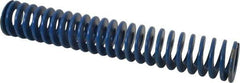 Associated Spring Raymond - 2" Hole Diam, 1" Rod Diam, 12" Free Length, Blue Die Spring - 1050 Lb Max Deflection, 6" Max Deflection, Medium Duty, Chromium Alloy Steel - Industrial Tool & Supply