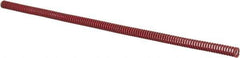 Associated Spring Raymond - 3/8" Hole Diam, 3/16" Rod Diam, 12" Free Length, Red Die Spring - 40 Lb Max Deflection, 4.44" Max Deflection, Medium Heavy Duty, Chromium Alloy Steel - Industrial Tool & Supply