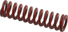 Associated Spring Raymond - 1/2" Hole Diam, 9/32" Rod Diam, 1-3/4" Free Length, Red Die Spring - 55 Lb Max Deflection, 0.65" Max Deflection, Medium Heavy Duty, Chromium Alloy Steel - Industrial Tool & Supply
