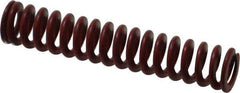 Associated Spring Raymond - 1/2" Hole Diam, 9/32" Rod Diam, 2-1/2" Free Length, Red Die Spring - 55.5 Lb Max Deflection, 0.93" Max Deflection, Medium Heavy Duty, Chromium Alloy Steel - Industrial Tool & Supply