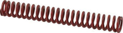 Associated Spring Raymond - 1/2" Hole Diam, 9/32" Rod Diam, 3-1/2" Free Length, Red Die Spring - 51.8 Lb Max Deflection, 1.3" Max Deflection, Medium Heavy Duty, Chromium Alloy Steel - Industrial Tool & Supply